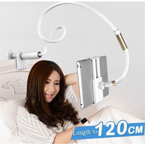 120cm Long Arm Adjustable Tablet Stand Holder for Ipad Samsung Kindle 4-10.5 Inch Smartphone Lazy Bed Tablet Mount Bracket