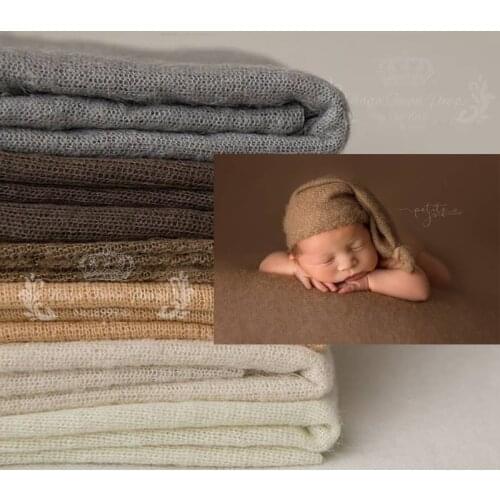 100*160 cm Newborn Photo Props Fabric Blanket, Knit Soft Stretch Photography Prop Filling Posing Stretchy Swaddl Bebe fotografia