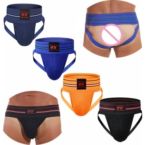 4PCS/Lot Mens Briefs Sexy Underwear Gay Jockstrap Bulge Pouch Backless Underpants Homme Panties Mens Lingerie Beach Swimwear