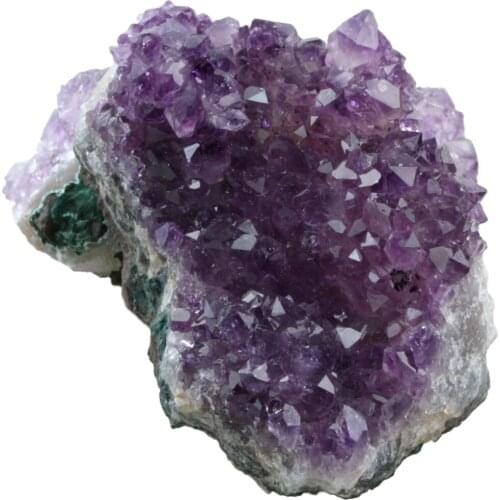 TUMBEELLUWA 1Pc Purple Crystal Quartz Geode Crystal Cluster Druzy Mineral Specimen Irregular Gem stone (200g-300g)