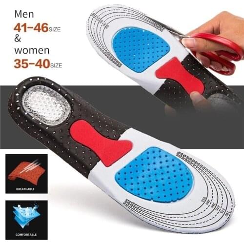 High Quality Support Insoles Anti-Skid Shock Absorption Reducing Fatigue Sport Shoe Pad for Men and Women