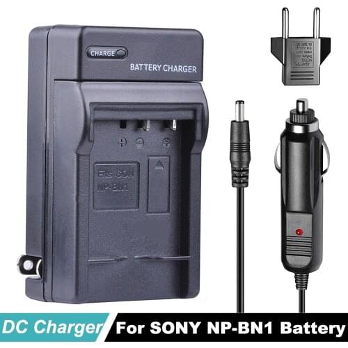 NPBN1 NP BN1 NP-BN1 Car Charger DC Charger + EU Plug For SONY DSC TX9 T99 WX5 TX7 TX5 W390 W380 W350 W320 W360 QX100 W370 camera