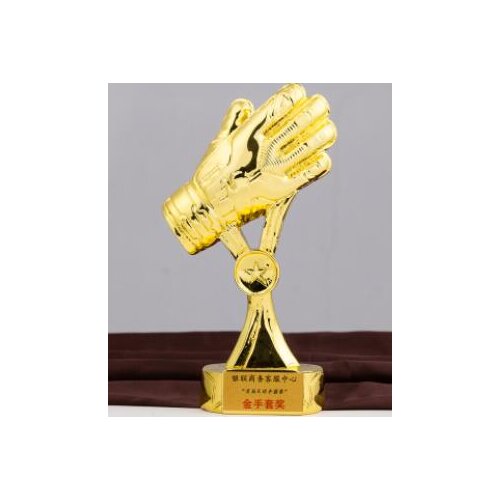Gold silver gloves trophy goalkeeper football match resin cup fans creative souvenirs Wholesale factory direct selling