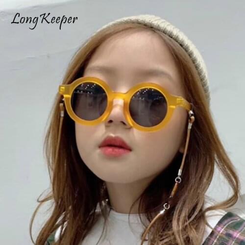 2019 Fashion Kids Sunglasses Round Frame Boys Girls Sun Glasses Children Baby Eyeglasses UV400 Shades Oculos Gafas De Sol
