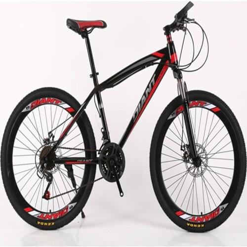 26 Inchs Mountain Bike Shock Absorption PVC Non-Slip Foot Double Disc Brake Variable Speed Sports and Recreation