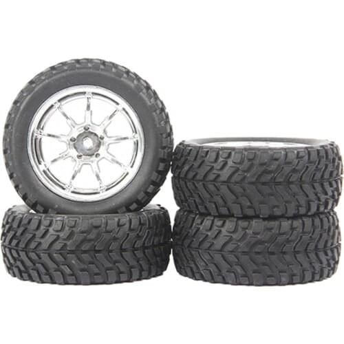 4Pcs Rubber Tire Tyre Wheel for WPL C14 C24 B14 B24 MN D90 D99 MN90 MN99S RC Car Upgrade Parts Spare Accessories
