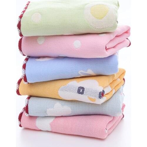 5 Pcs/Kit Baby Bath Face towel newborn baby Stuff kids Toallas Baby things Six layers Cotton Kids hooded towels