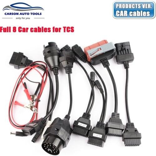 5PCS/Lot high quality OBDII car cables full set 8 for TCS pro MVD Multidiag pro auto scanner DHL free