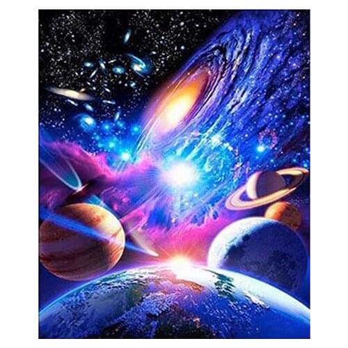 Diy 5d Diamond Painting Cross Stitch Kits Full Square&round Drill Mosaic Diamond Embroidery Universe landscape Needlework