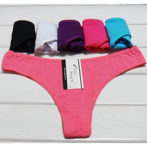 Free shipping 5pcs/lot Womens cotton panties Girl Briefs Ms. cotton thong sexy fashion thong sexy thong underwear wholesale 181