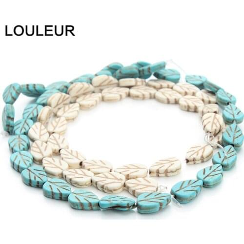 Apx 29pcs/lot Leaf Loose Spacer Beads Turquoises Beads Nature Stone Beads Star Beads For Jewelry Making Accessories For Bracelet