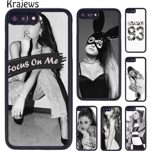 Krajews Ariana Grande Singer Cell Phone Case For iPhone X XR XS 11 12 Pro MAX 5 6 7 8 Plus Samsung S5 S6 S7 S8 S9 S10