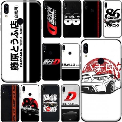 Initial D Car Phone Case For Xiaomi Redmi Note 4 4x 5 6 7 8 pro S2 PLUS 6A PRO
