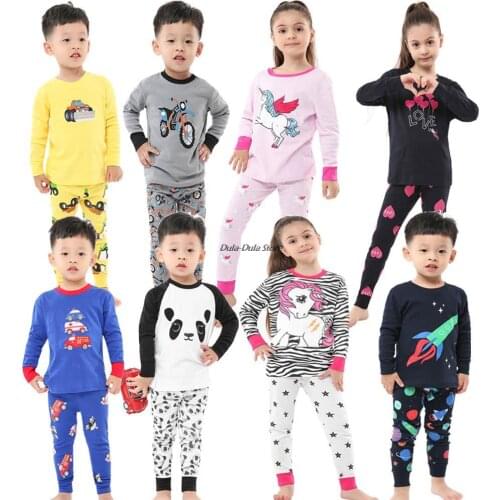 Children Clothes Full Sleeve Kids Pajama O-neck Baby Boys Clothing Set Cotton Toddler Girls Pyjama Comfortable Teenager Suits
