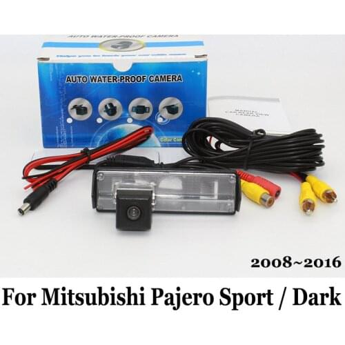 For Mitsubishi Pajero Sport / Pajero Dark 2008~2016 / HD Wide Lens Angle / CCD Night Vision Auto Rear View Camera / Car styling