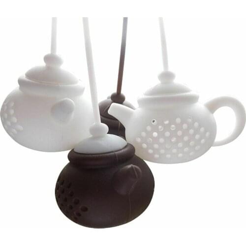 Eapot-Shape Tea Infuser Strainer Silicone Tea Bag Leaf Filter Diffuser Holder Filter Accessories