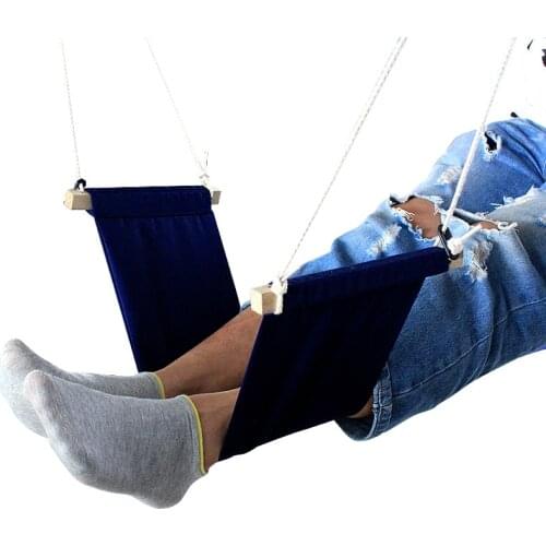 Foot Hammock for Corner Desk Office Foot Rest Mini Under Desk Foot Rest Hammock for Home, Office, Airplane, Travel, Study