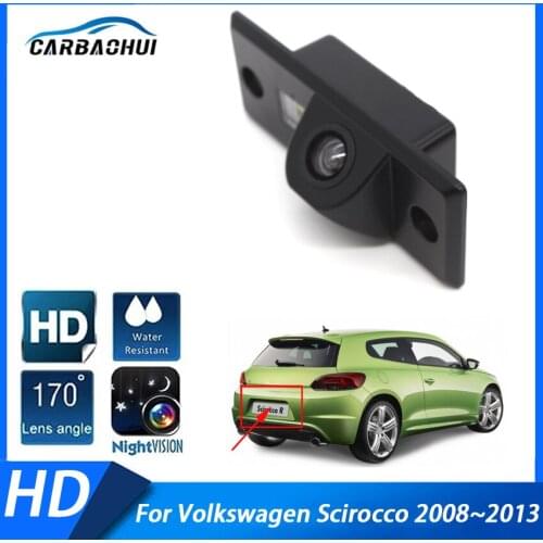 HD Car CCD Night Vision Backup Rear View Night Vision Camera ​High quality RCA For Volkswagen Scirocco 2008~2010 2011 2012 2013