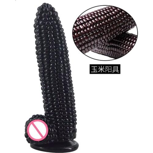 PVC Sale Sex Toy Corn Simulation Sucker Penis Anal Plug Couple Sex Toys Anal Toys for Woman Dildo for Anal Sex Shop Para Casais