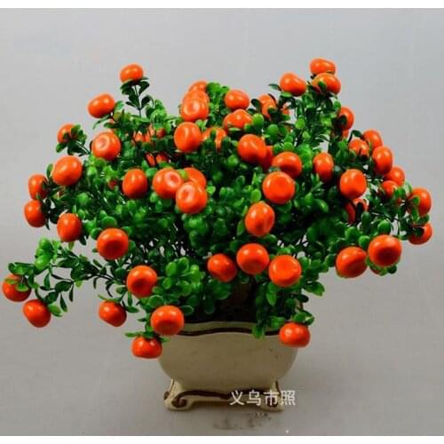 2 Bundle/Lot Artificial Fruit Flower Simulation Plastic Plant For Wedding Floral Decor Chrimas Party Home Garden Decoration