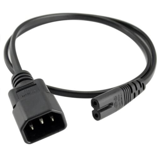 C14 to C7 Cable Adapter PDU UPS power cord IEC 320 C14 to C7 power cord C14 to c7 for Android Mobile phone Tablets 0.3m/1m/2m