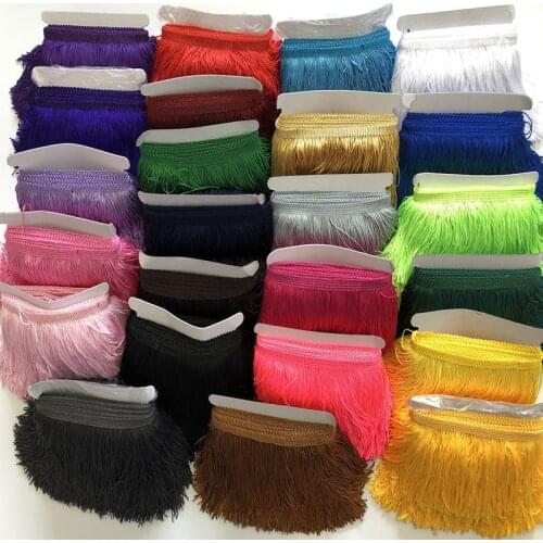 10yards/lot) 9 cm long polyester tassel fringe trim african lace sewing latin stage dress lantern diy accessories tassels