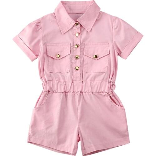Girl Romper 2020 Toddler Kids Baby Girls Romper Short Jumpsuit Playsuit Outfit Clothes Summer 2-6Y