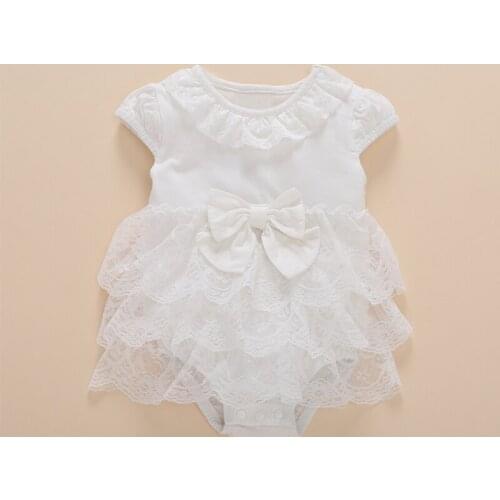 Baby Girl Bodysuits my First Birthday Gift Baby Body Newborn Girls Birthday 0 3 6 Months Summer Lace Tulle Ruffle Clothes