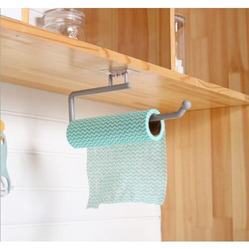 Kitchen Paper Roll Holder Towel Hanger Rack Bar Cabinet Rag Hanging Holder Bathroom Organizer Shelf Toilet Paper Holder for Home