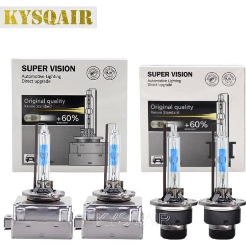 KYSQAIR 2PCS New 35W D1S D3S Xenon Light Bulb 5500K Super Bright HID Lights Lamp 55W Xenon D2S D4S Car Headlight For Audi BMW