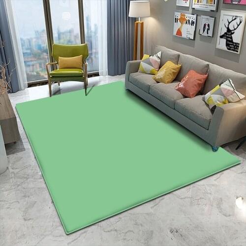 Multi-color Pure Color Absorbent Mat Non-slip Colorful Carpet Bedroom Living Room Carpet Carpet Decorative Childrens Flannel