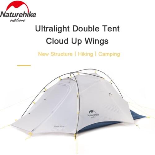 Naturehike Upgraded Cloud Up 2 15D Camping Tent 2 Person 1.5kg Ultralight Outdoor Tents Waterproof Hiking Travel Portable Tool