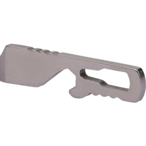 New EDC Pocket Tool Mini Pry Bar Tip Screwdriver Built-in Bottle Opener Keychain Stainless Steel Multifunctional Outdoor Tools