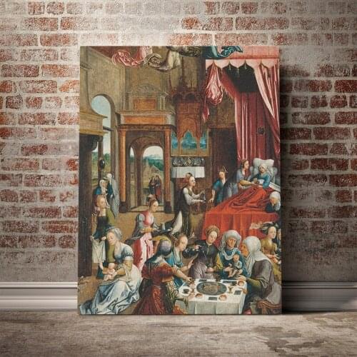 The birth of the Virgin Mary Painting Canvas poster wall Art decor Living room Bedroom Study Home Decoration Prints