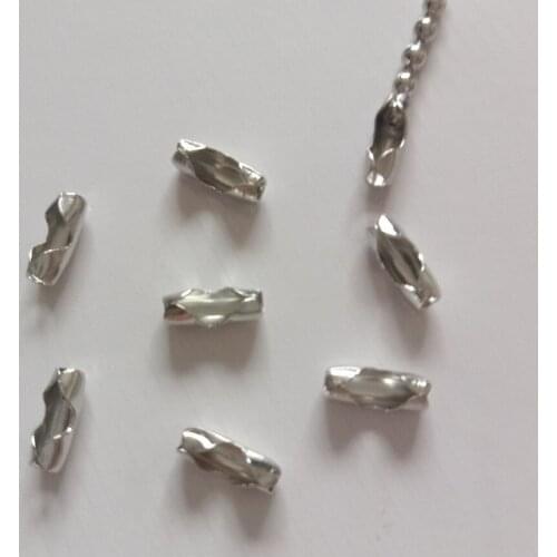 Wholesale 1000pcs Bead Chain Buckle Fit Bracelets Key Chain End Connector DIY Fashion Handmade Jewelry Accessories