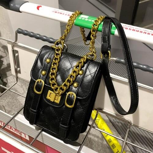 Luxury Brand Lock Mini Crossbody Bag 2021 New PU Leather Womens Designer Handbag Travel Shoulder Messenger Bag Phone Purses