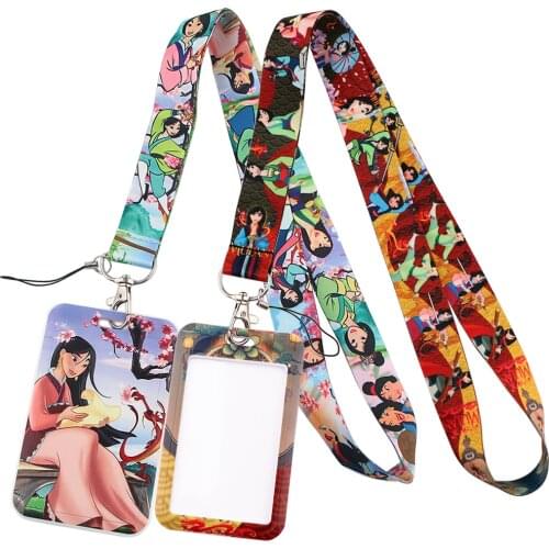 LB1544 Hua Mulan Lanyard for Key Neck Strap lanyard Card ID Badge Holder Key Chain Key Holder Hang Rope Keyrings Accessories