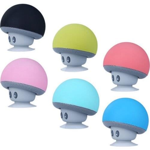 Waterproof Small Mushroom Cup Bluetooth Handsfree Microphone Speaker