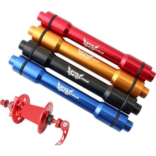 Mountain Bike Barrel Shaft Hub Conversion Shaft 15 Turn 9mm Aluminum Alloy Barrel Shaft Quick Release Lever Bicycles Accessories