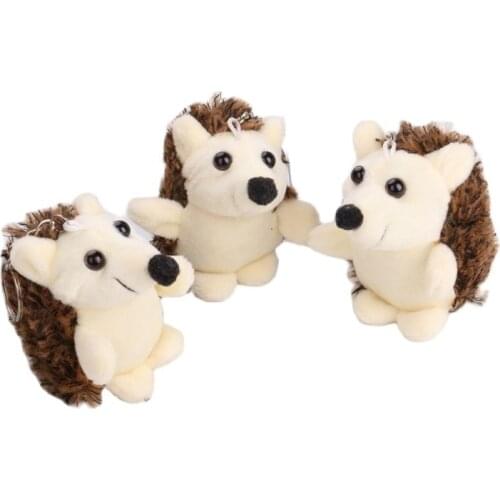 7cm Animal little hedgehog Plush Toys Key chain decoration pendant Gift Plush Toys