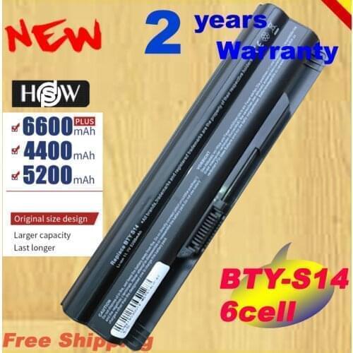 HSW 6 cells Laptop Battery For MSI BTY-S14 BTY-S15 CR650 CX650 FR400 FR600 FR610 FR620 FR700 FX400 FX420 FX600 FX6 FAST SHIPPING