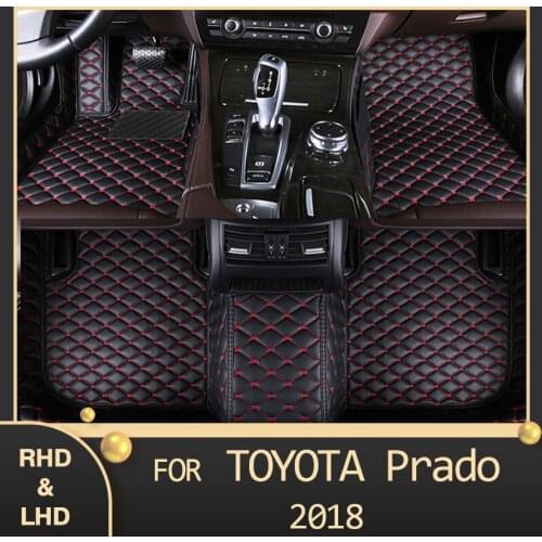 MIDOON Car floor mats for Toyota Prado 2018 Custom auto foot Pads automobile carpet cover