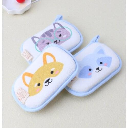 Newborn Baby Bath Brushes Infant Shower Sponge Cotton Rubbing Body Wash Towel