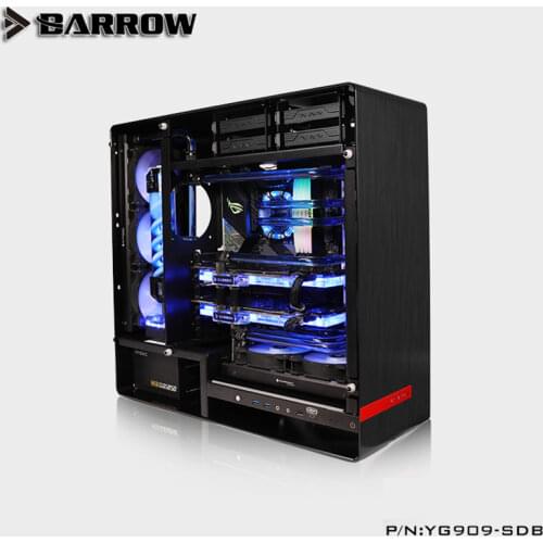 Barrow YG909-SDB , Waterway Boards For INWIN 909 Case, For Intel CPU Water Block & Single/Double GPU/Pumps Building