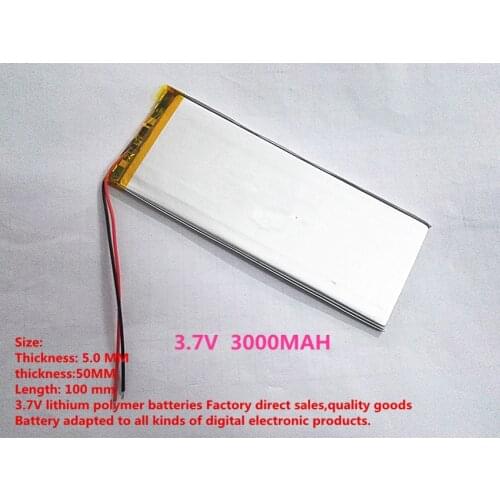 Battery polymer battery capacity battery quality battery 3.7V 5050100 3000MAH