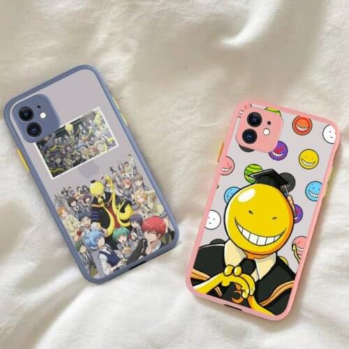 Assassination Classroom Korosensei Phone Case for iPhone X XR XS 7 8 Plus 11 12 pro MAX Translucent Matte Shockproof Case