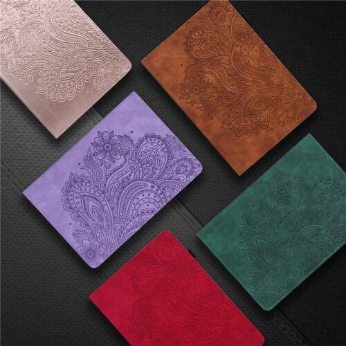 SM-T510 Tablet Case For Samsung Galaxy Tab A 10 1 Case 2019 T510 T515 Funda Emboss Wallet Stand Shell For Tab A 10.1 Cover +Pen