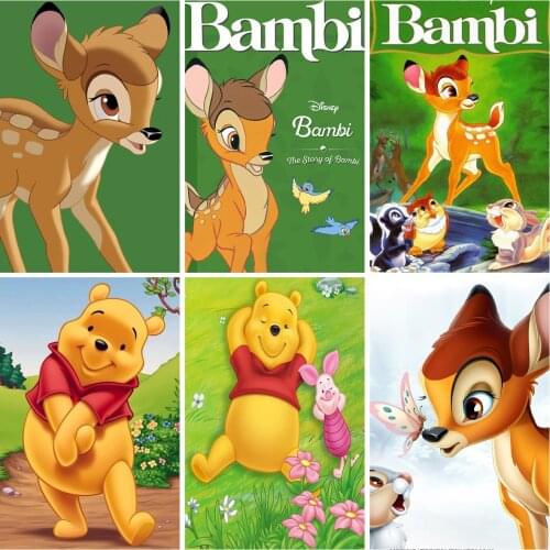 Disney Cartoon Fawn Bambi DIY 5D Diamond Painting Embroidery Cross Stitch Full Diamond Mosaic Wall Decor Gift