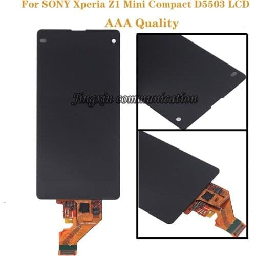 4.3" AAA quality display For SONY Xperia Z1 Mini D5503 display+touch screen for SONY Xperia Z1 Compact LCD display with frame