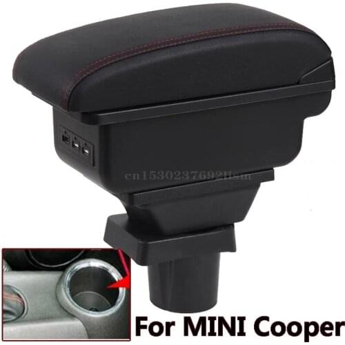 For MINI Cooper armrest box Countryman R60 R56 R57 R58 R53 Car Armrest box Retrofit parts car accessories Storage box